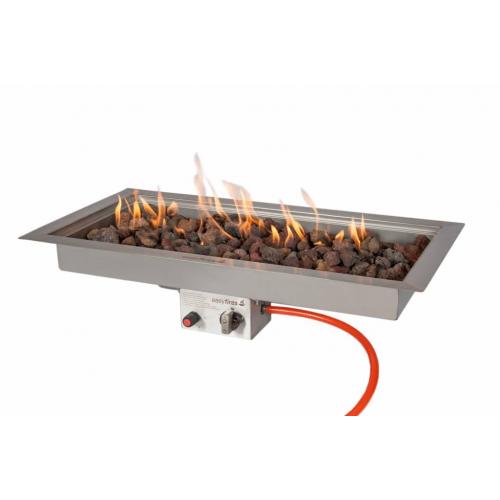 Easy Fires inbouwbrander rechthoek 78x38x16,5cm.