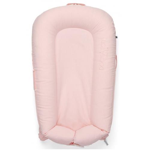 DockAtot Sleepyhead Deluxe+ Pink Blossom Roze Chambray 2023 - babynestje - ademend materiaal - 0 tot 8 maanden
