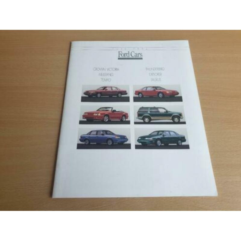 Folder Ford USA modellengamma 1992.