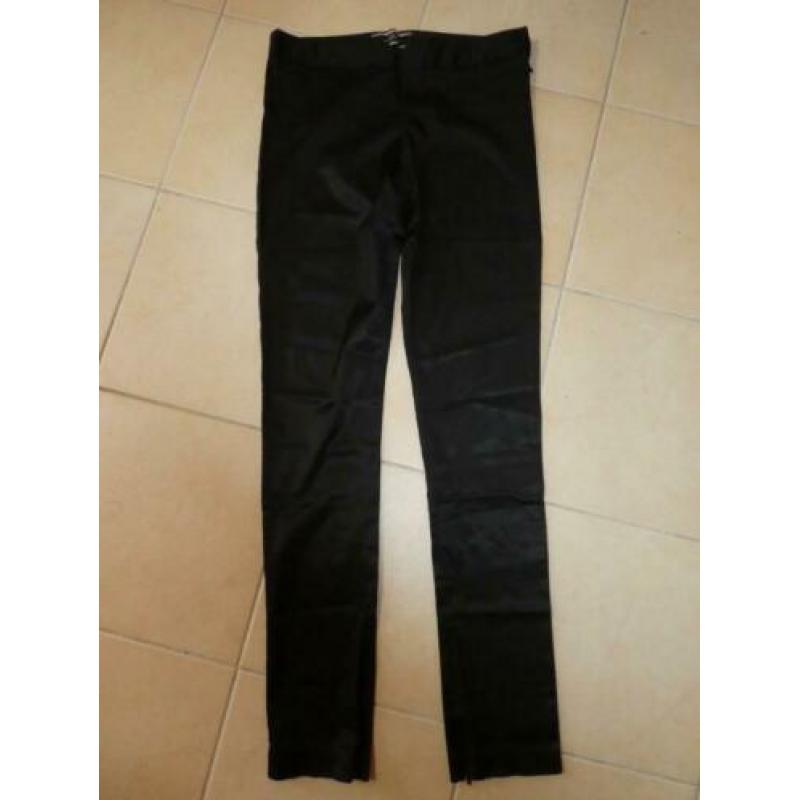 By Malene Birger zwarte satijnen slim fit dames broek mt 38
