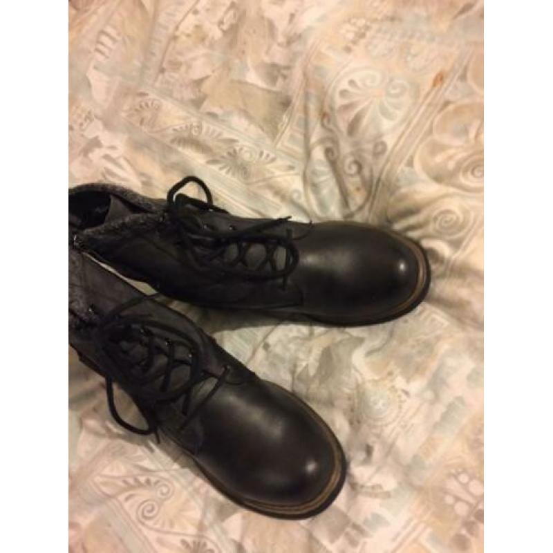 Nieuwe Echt leren hoge schoenen merk TAMARIS Mt 37