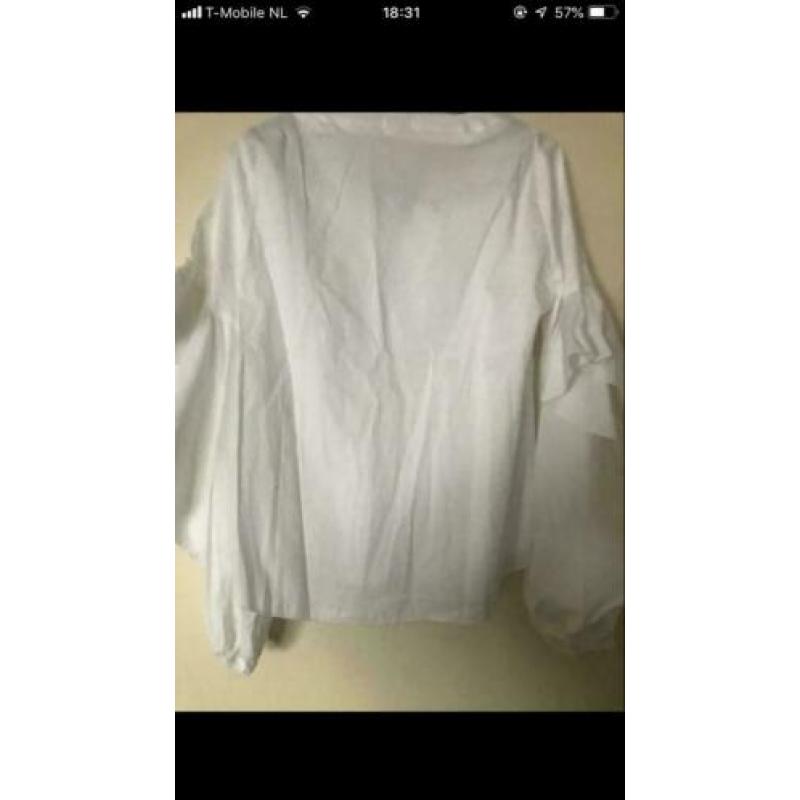Nud witte blouse maat m l
