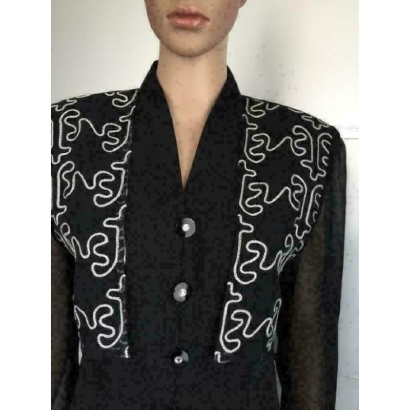 B766 Via di Ronnetta: feest tuniek blouse vest Maat 36=S