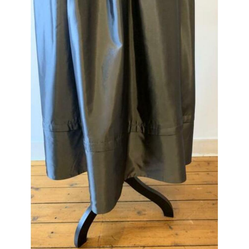 Grijze vintage metallic high waist rok SALE