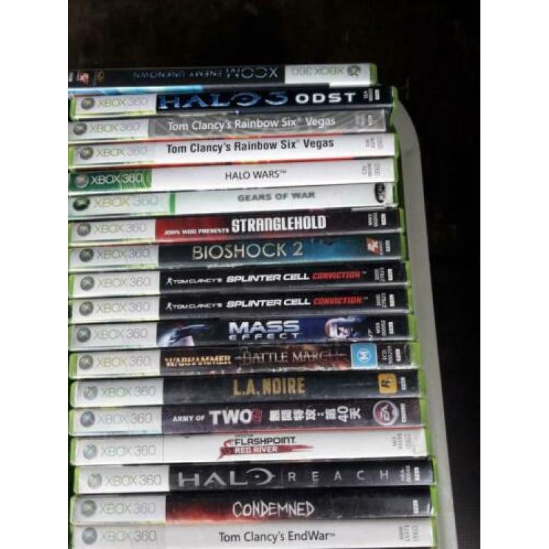 Te koop partij games voor xbox 360