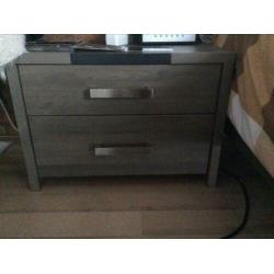 Tweepersoons bed 140x200 met lade kast en 2nachtkastjes