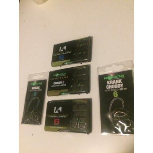 Korda haken , liquids enz.