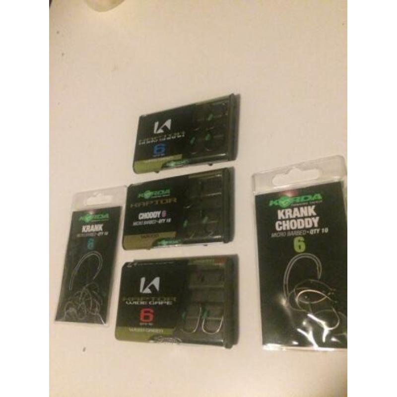 Korda haken , liquids enz.