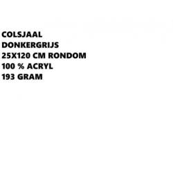 Colsjaal - donkergrijs - acryl