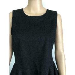 D532 Cora Kemperman maat L=40/42 blousje top tuniek zwart