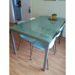 Eetkamertafel glas, gratis