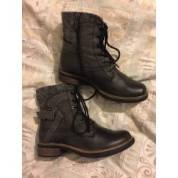 Nieuwe Echt leren hoge schoenen merk TAMARIS Mt 37