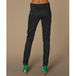 By Malene Birger zwarte satijnen slim fit dames broek mt 38