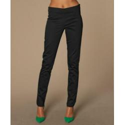 By Malene Birger zwarte satijnen slim fit dames broek mt 38