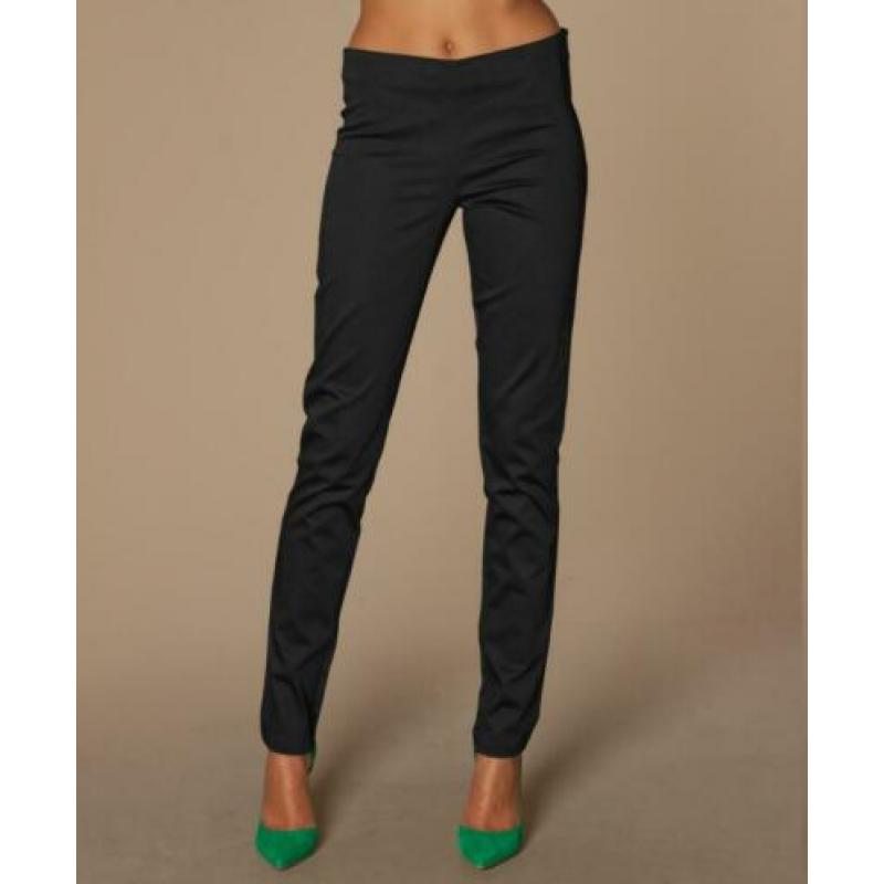 By Malene Birger zwarte satijnen slim fit dames broek mt 38