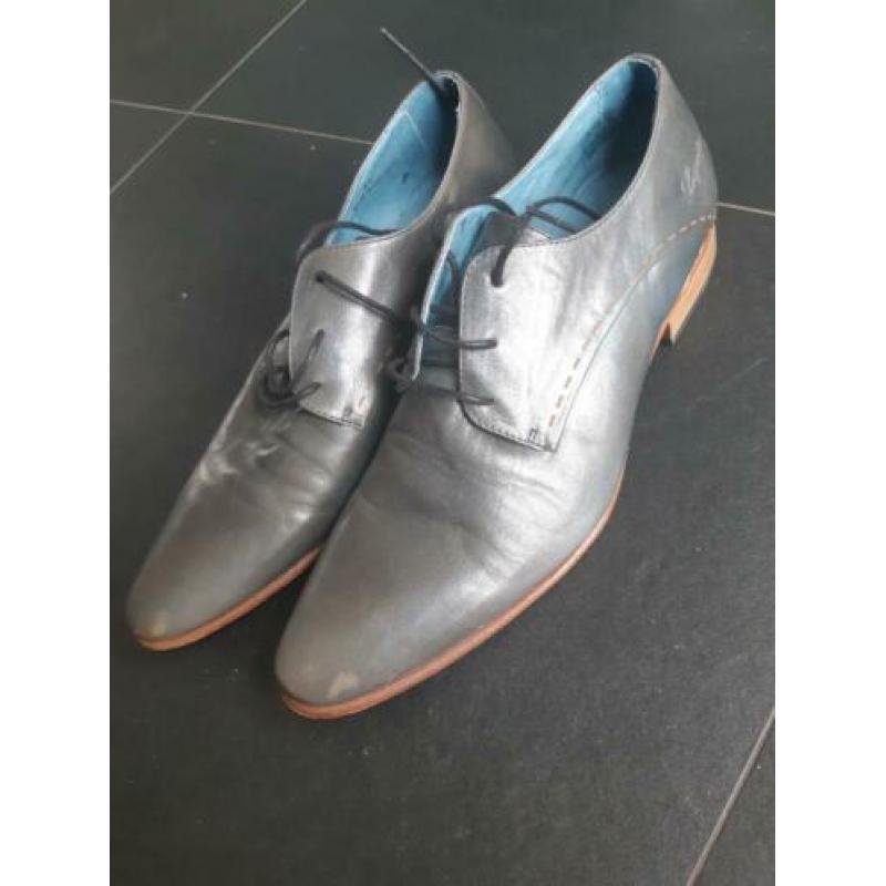 Grijze leren nette schoenen voor heren maat 41 van Lusquinos
