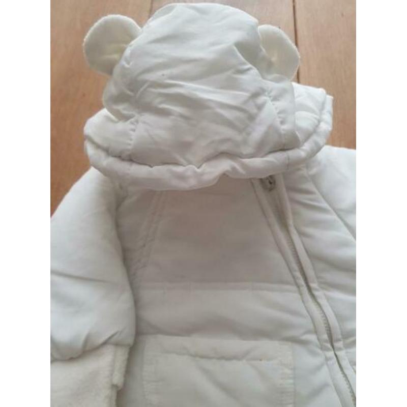 Slaapzak/skipak wit,mt 62/68 voor kinderwagen of maxi cosi