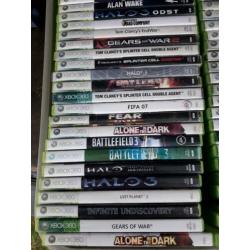 Te koop partij games voor xbox 360