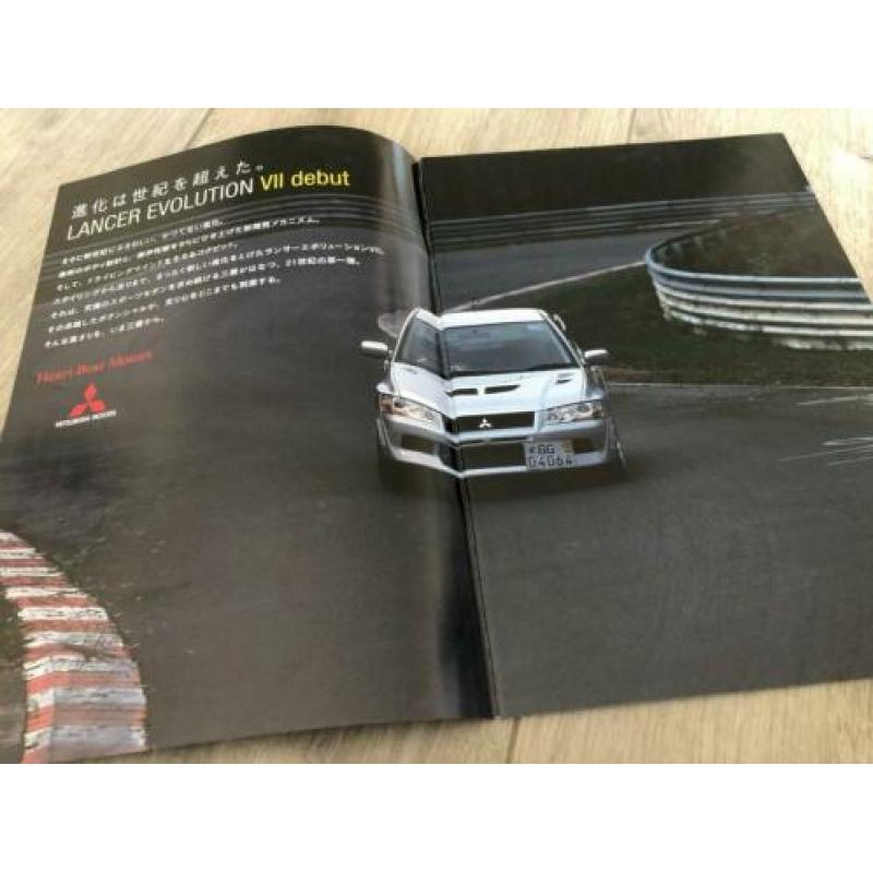 Mitsubishi Lancer Evolution VII (Evo 7) Japanse brochure '01