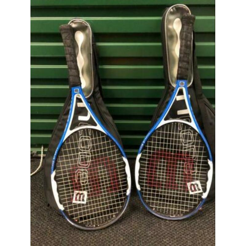 Wilson tennis rackets 2 stuks in Tas