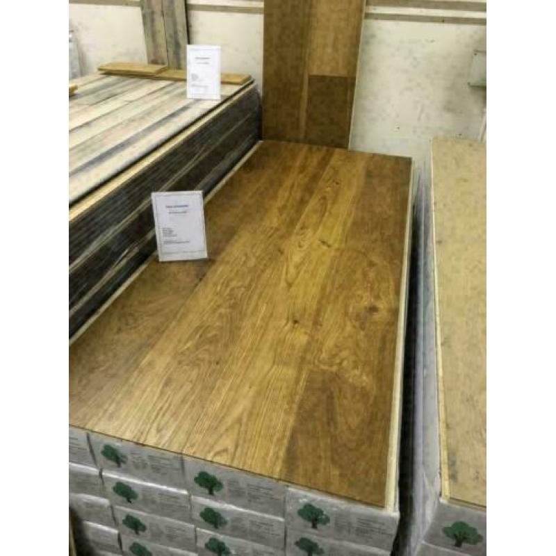 Eiken lamelparket gerookt & naturel geolied 14x190mm