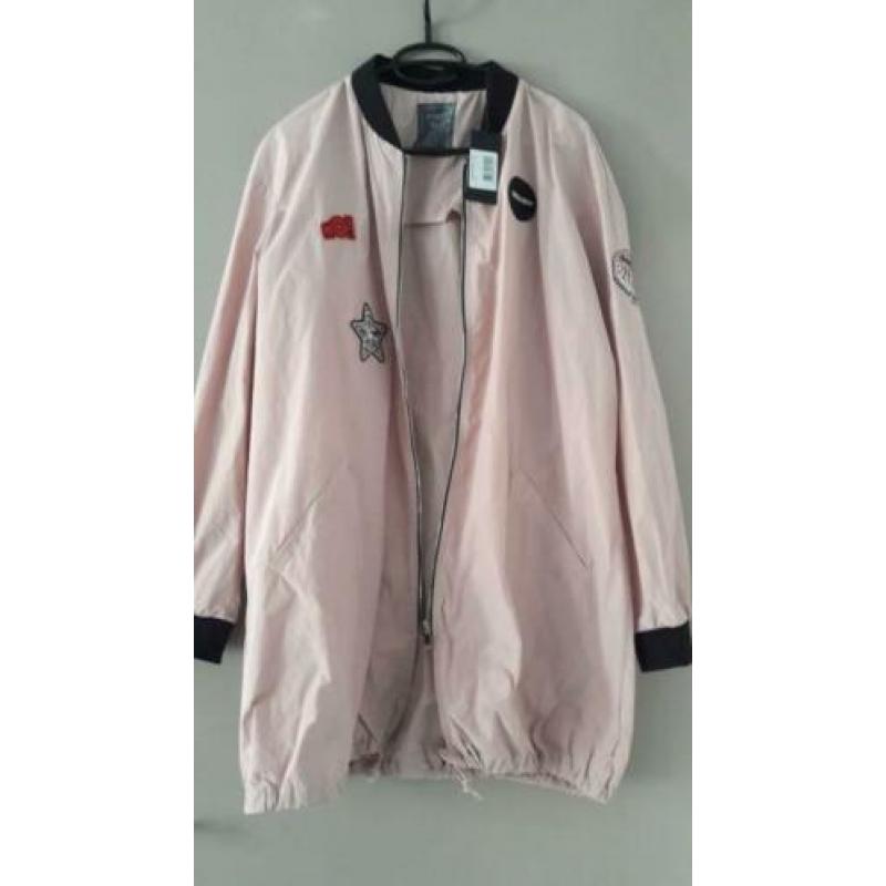 GUESS bomber jacket pink maat M nieuw