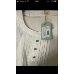 Nud witte blouse maat m l