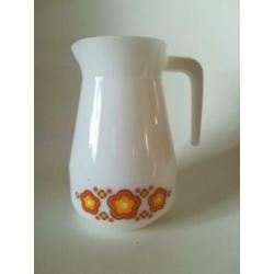 Vintage Melkglas Sapkan Jena Glass Schott West Germany
