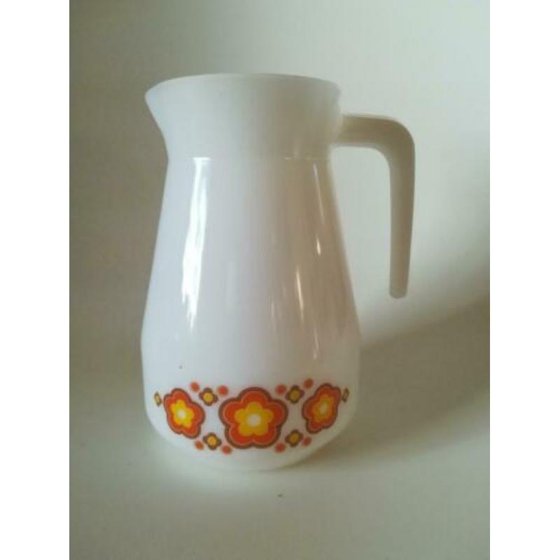 Vintage Melkglas Sapkan Jena Glass Schott West Germany