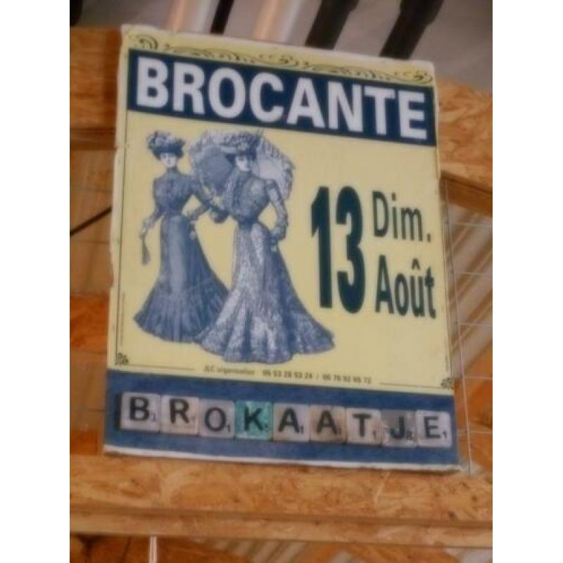 Brocant oud houten Louvre luik / Oud roze / 119 x 48 cm..