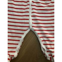 Petit Bateau pakje maat 71 rood wit gestreept