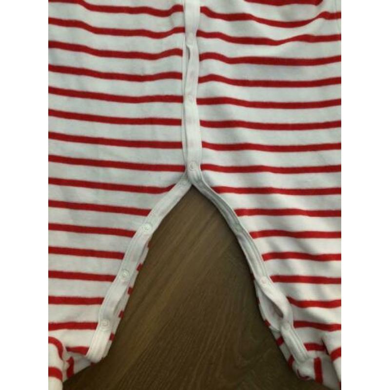 Petit Bateau pakje maat 71 rood wit gestreept