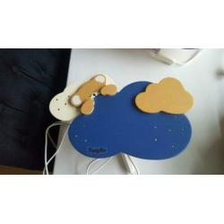 lamp kind, houten lampenset