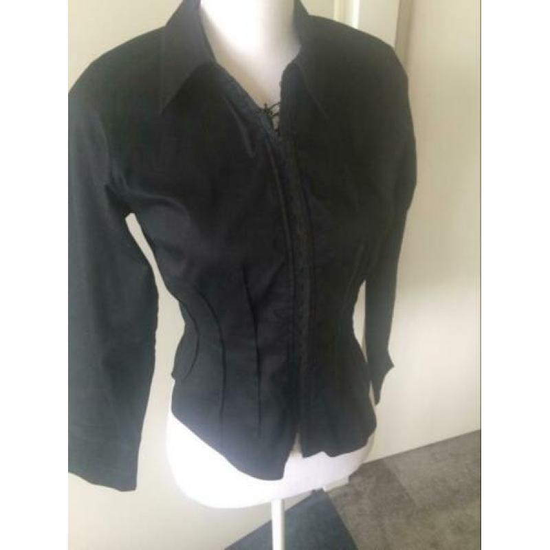 ANNE FONTAINE zwarte blouse maat S