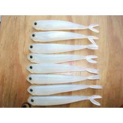 8 stuks kunstaas shads / roofvis shads / dropshot shads