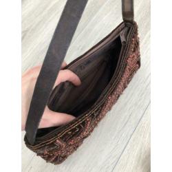 Tas met kralen-handtas-nieuwe tas??VEGAN tas-boheimian tas