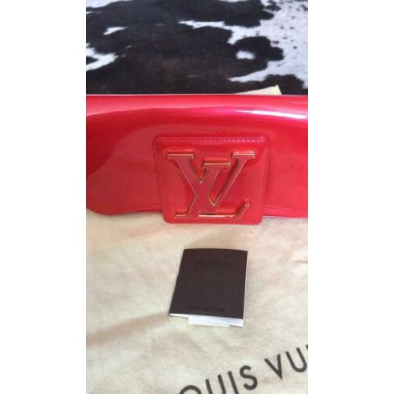 Louis Vuitton Vernis Sobe Laklederen Clutch Origineel.