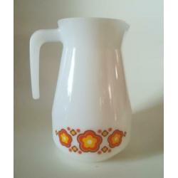 Vintage Melkglas Sapkan Jena Glass Schott West Germany