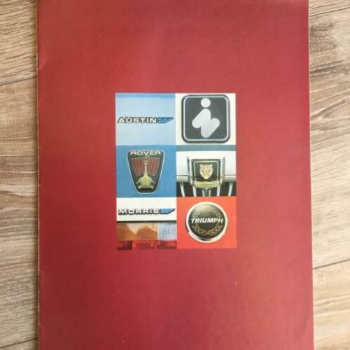 Autofolder British Leyland 1977. Alle modellen