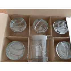 Fuze tea glas 375 ml 6 stuks nieuw in doos