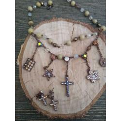 juwelset ketting en oorbellen