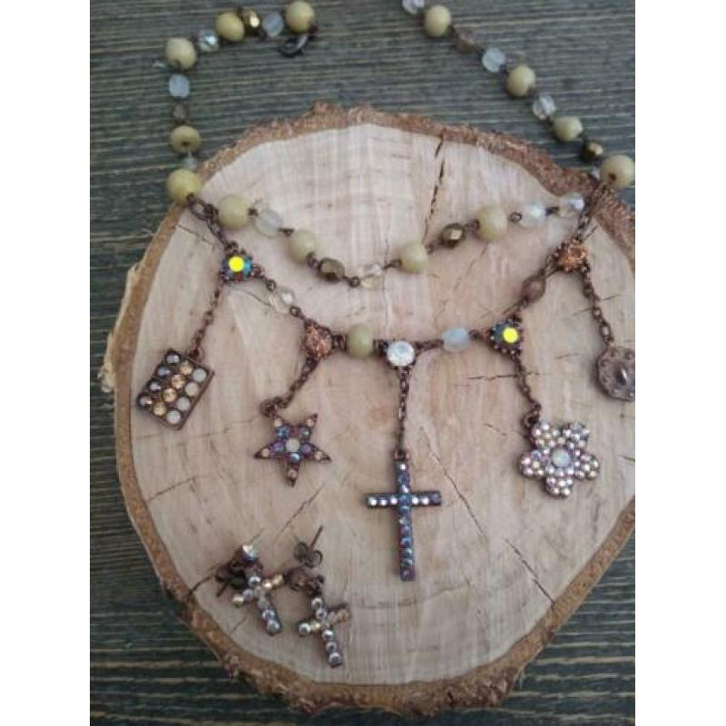 juwelset ketting en oorbellen