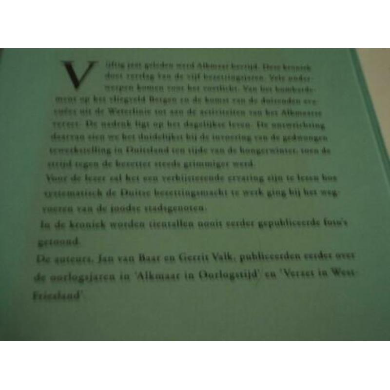 Alkmaar / 1940-1945 kroniek van de bezettingsjaren