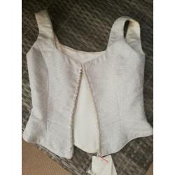 Sposanova corset top roomwit 38 40 nieuw