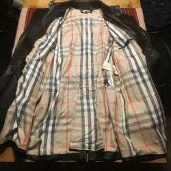 Prachtige leren Burberry Brit Trench Coat maat XL. Topstaat