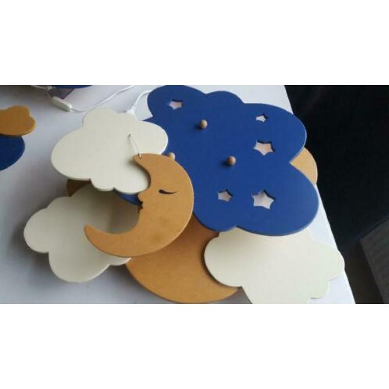 lamp kind, houten lampenset