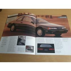 Folder Ford USA modellengamma 1992.
