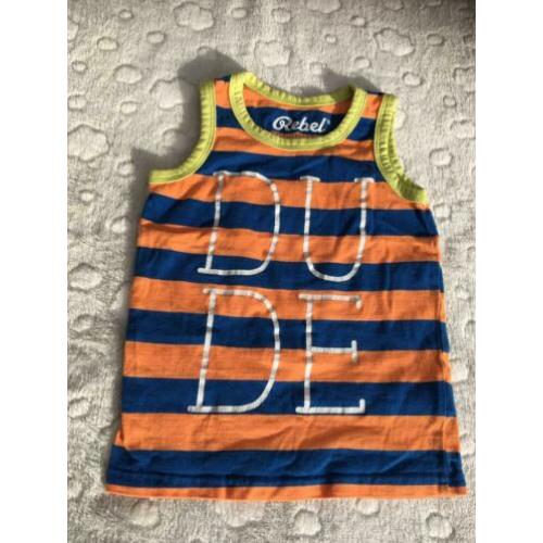 Rebel T-shirt mouwloze maat 98