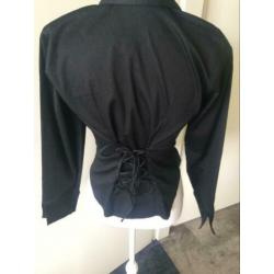 ANNE FONTAINE zwarte blouse maat S