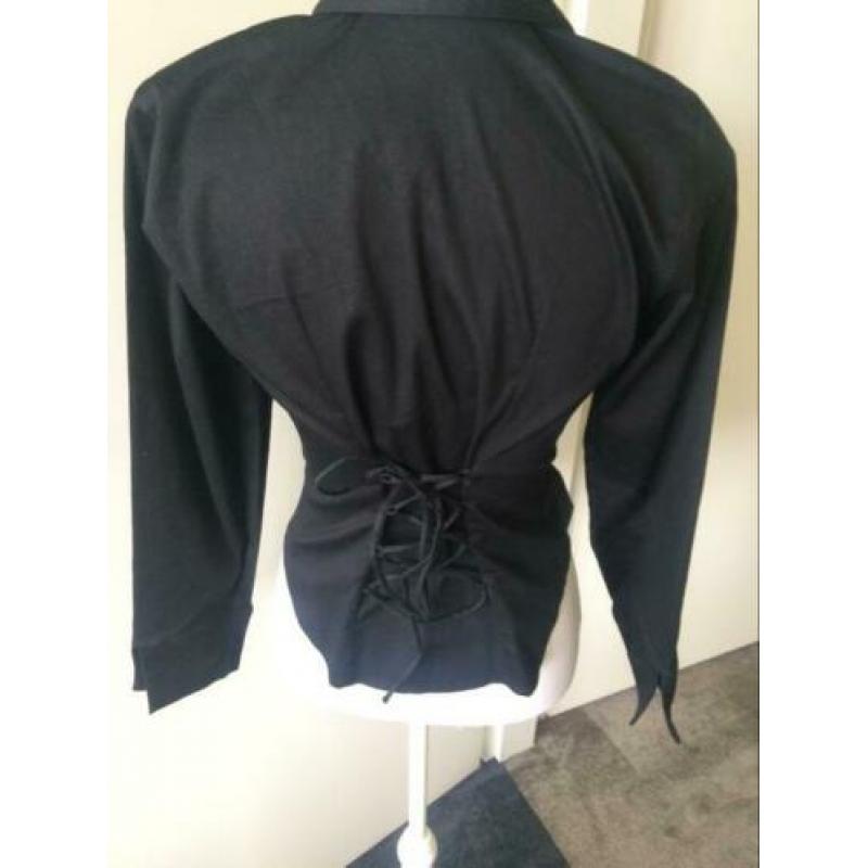 ANNE FONTAINE zwarte blouse maat S
